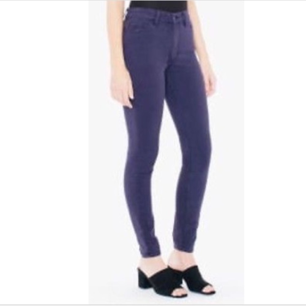 American Apparel Moody Violet Pencil Jean